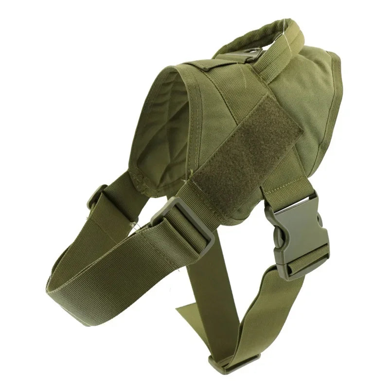 Tactical Dog Harness - Adjustable Nylon Vest for Medium & Large Dogs