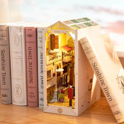 Robotime Rolife Book Nooks Series Stories in Books 4 Kinds DIY Wooden Miniature House Furniture Sakura Densya TGB01 Dropshipping