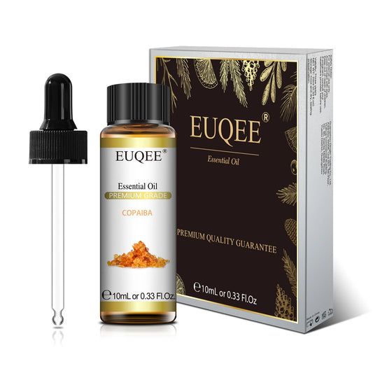 EUQEE 10mL Copaiba Essential Oil - Aromatherapy & Candle Making