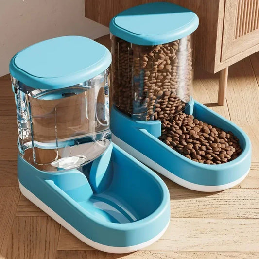 Automatic Pet Feeder - Cat & Dog Food Bowl for Feeding & Watering