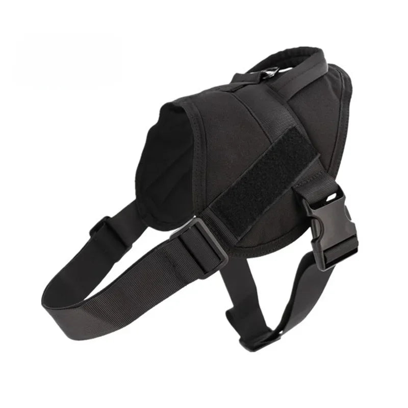 Tactical Dog Harness - Adjustable Nylon Vest for Medium & Large Dogs