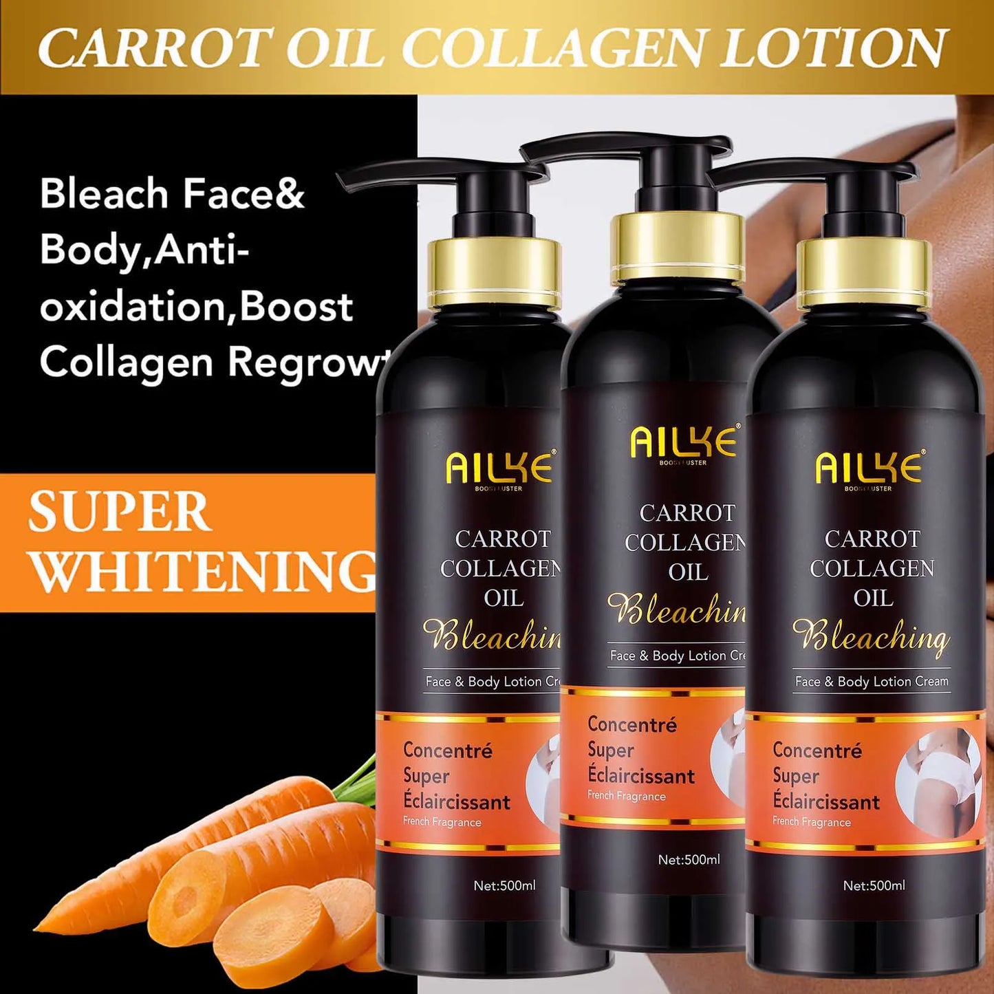 AILKE Collagen Skin Care Kit - Moisturizing, Whitening & Smoothing 5-in-1