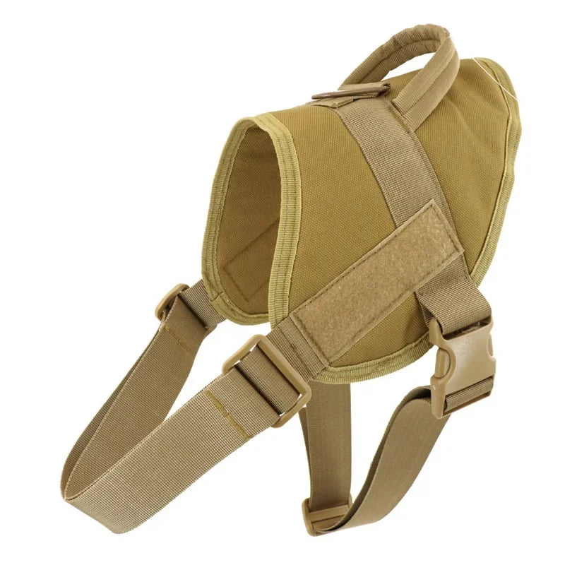 Tactical Dog Harness - Adjustable Nylon Vest for Medium & Large Dogs