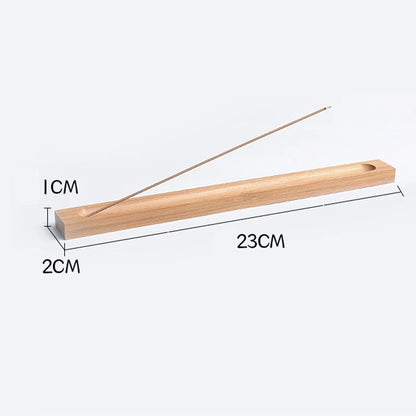 Wooden Incense Stick Holder - Bamboo Burner for Home Decoration