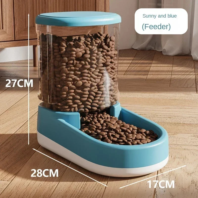 Automatic Pet Feeder - Cat & Dog Food Bowl for Feeding & Watering