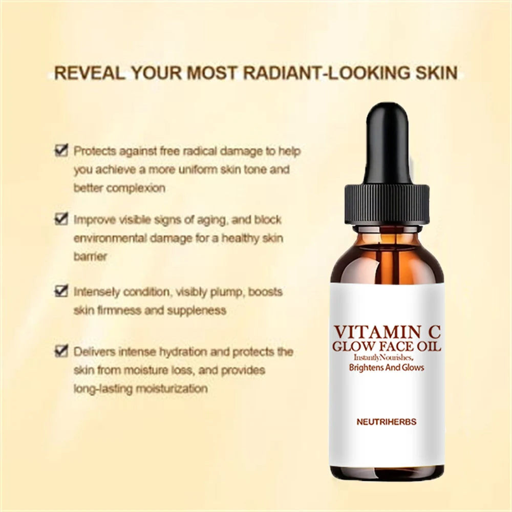 Vitamin C Radiant Oil - Plant Extracts for Balanced, Moisturized Skin