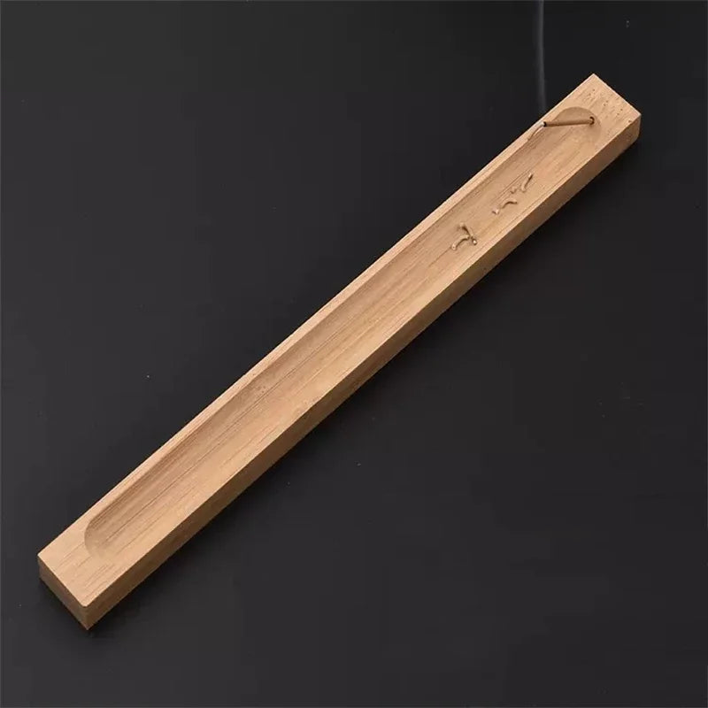 Wooden Incense Stick Holder - Bamboo Burner for Home Decoration