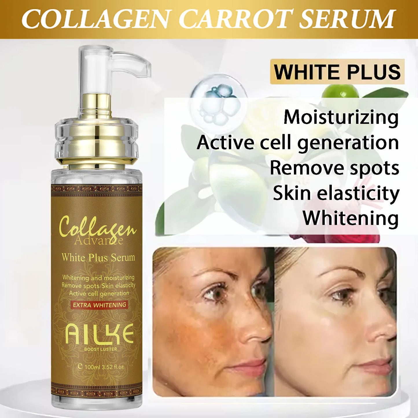 AILKE Collagen Skin Care Kit - Moisturizing, Whitening & Smoothing 5-in-1