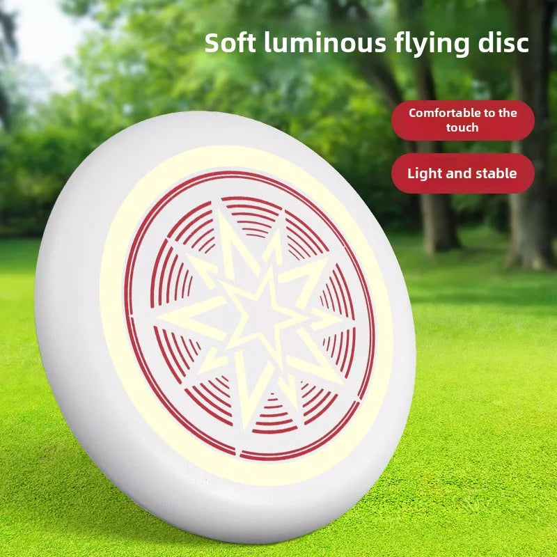 Glowing Dog Frisbee - Interactive Silicone Flying Disc for Training